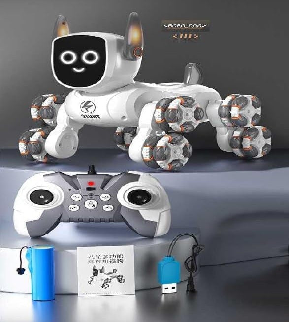 8‑Wheel Multi‑Functional RC Robot Dog Souqology