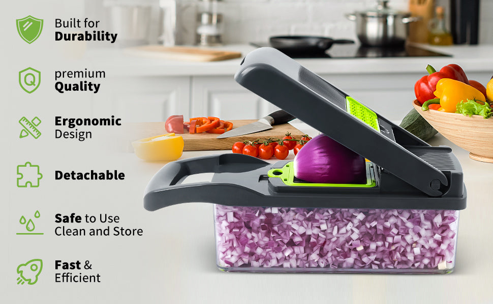 Vegetable Cutter Chopper and Slicer Souqology