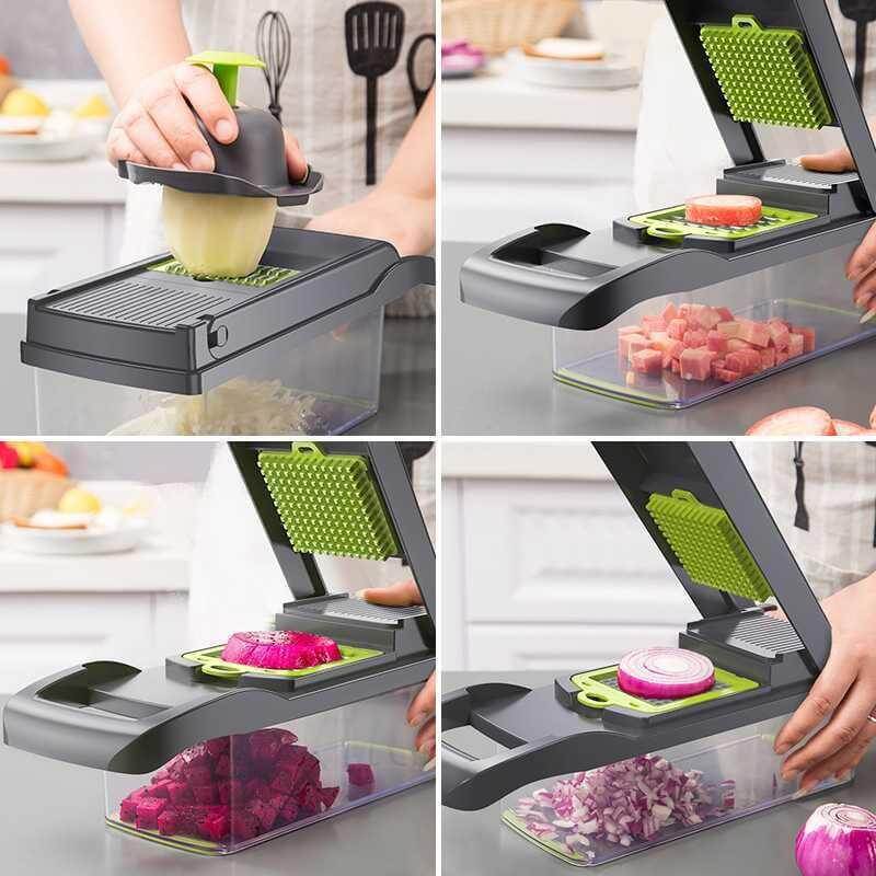 Vegetable Cutter Chopper and Slicer Souqology