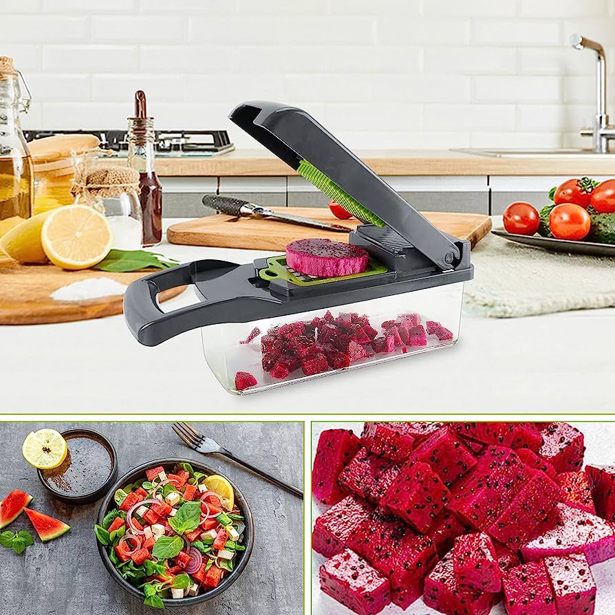 Vegetable Cutter Chopper and Slicer Souqology