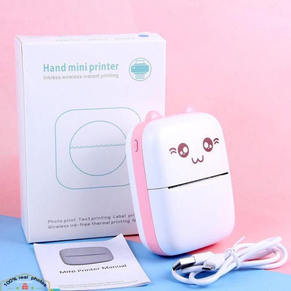 Portable Mini Pocket Printer BT Thermal Printer Souqology