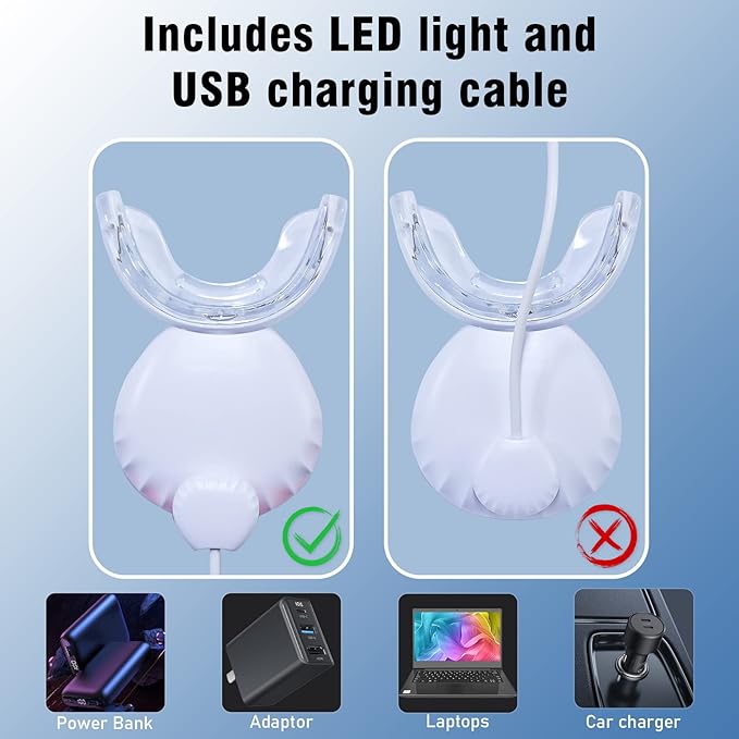 Rechargeable Teeth Whitening Light Kit Souqology
