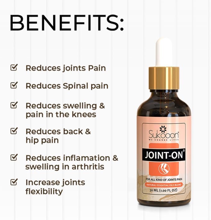 Sukooon Joint-On – Natural Essential Oil Blend for Joint & Knee Pain Relief (30ml) - FREE SHIPPING ALL PAKISTAN