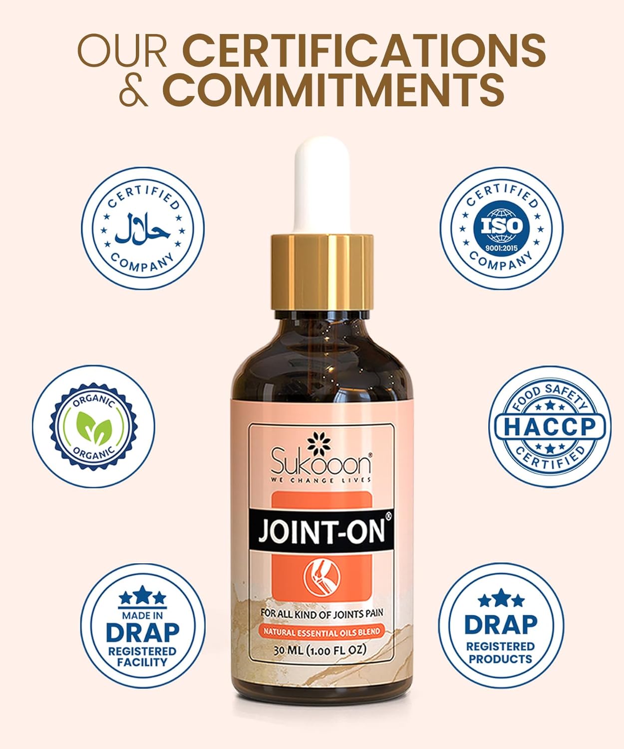 Sukooon Joint-On – Natural Essential Oil Blend for Joint & Knee Pain Relief (30ml) - FREE SHIPPING ALL PAKISTAN